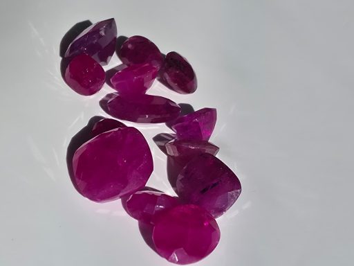  24.4 Carat Ruby Cut Gemstones