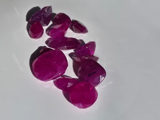  24.4 Carat Ruby Cut Gemstones