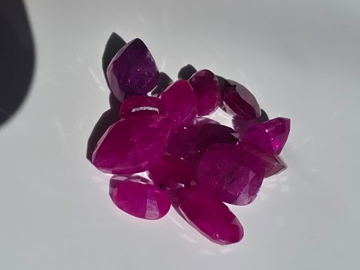  24.4 Carat Ruby Cut Gemstones